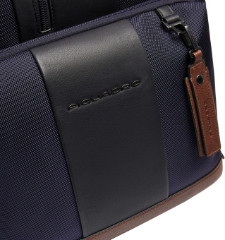 Рюкзак мужской Piquadro Brief2 CA4439BR2BM/BLUCU темно-синий/коричневый нейлон/натур.кожа - купить недорого с доставкой в интернет-магазине