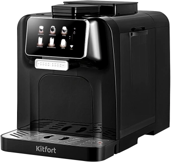 Кофемашина Kitfort КТ-7460 1480Вт черный - купить недорого с доставкой в интернет-магазине