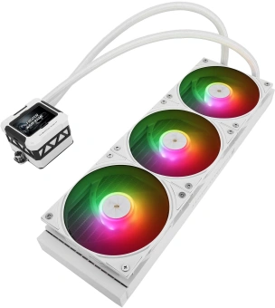 Система водяного охлаждения Thermalright Frozen Warframe 360 ARGB Soc-AM5/AM4/1200/1700/1851 белый 4-pin 29.8dB Al LCD Ret (F-WFRAME-360-WH-ARGB) - купить недорого с доставкой в интернет-магазине