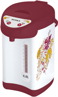 Термопот Supra TPS-4901 4л. 800Вт красный/белый - купить недорого с доставкой в интернет-магазине
