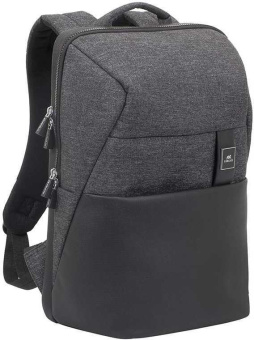 Рюкзак для ноутбука 15.6" Riva 8861 черный полиуретан/полиэстер (8861 BLACK) - купить недорого с доставкой в интернет-магазине