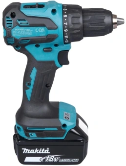 Дрель-шуруповерт Makita DDF490SF1J аккум. патрон:быстрозажимной (кейс в комплекте) - купить недорого с доставкой в интернет-магазине