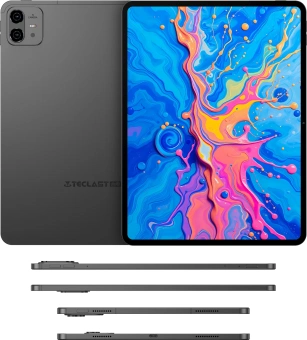 Планшет Teclast ArtPad Pro G99 (2.2) 8C RAM8Gb ROM256Gb 12.7" IPS 2176x1600 4G Android 15 черный 13Mpix 8Mpix BT WiFi microSD 256Gb 10000mAh 11hr - купить недорого с доставкой в интернет-магазине
