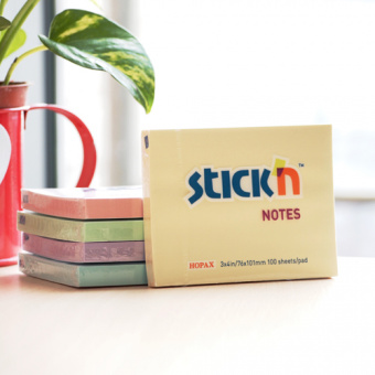 Блок самоклеящийся бумажный Stick`n 21153 76x101мм 100лист. 70г/м2 пастель зеленый - купить недорого с доставкой в интернет-магазине