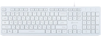Клавиатура Оклик 550ML белый USB slim Multimedia LED - цена, купить или заказать с доставкой в интернет-магазине Клавиатура Оклик 550ML белый USB slim Multimedia LED - купить недорого с доставкой в интернет-магазине