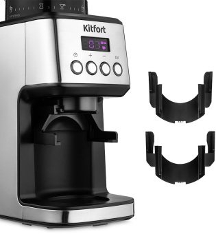 Кофемолка Kitfort КТ-790 180Вт сист.помол.:жернова вместим.:320гр нержавеющая сталь/черный - купить недорого с доставкой в интернет-магазине