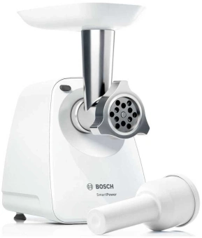 Мясорубка Bosch Smart Power MFW2500W 1500Вт белый - купить недорого с доставкой в интернет-магазине