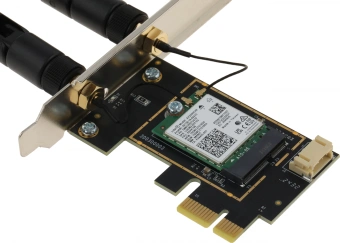 Сетевой адаптер Wi-Fi + Bluetooth Cudy WE3000 АХ5400 PCI Express (ант.внеш.съем) 2ант. - купить недорого с доставкой в интернет-магазине