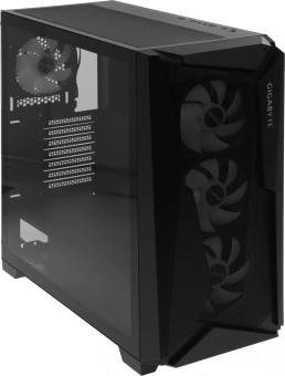Корпус Gigabyte C301G черный без БП ATX 3x120mm 5x140mm 2xUSB3.0 audio bott PSU - купить недорого с доставкой в интернет-магазине