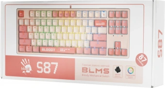 Клавиатура A4Tech S87 Energy механическая розовый USB for gamer LED (S87 USB ENERGY PINK) кабель 1.8м - купить недорого с доставкой в интернет-магазине