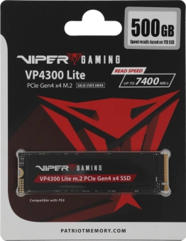 Накопитель SSD Patriot PCIe 4.0 x4 500GB VP4300L500GM28H Viper VP4300 Lite M.2 2280 - купить недорого с доставкой в интернет-магазине