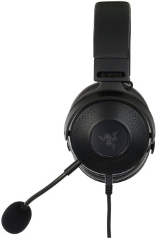 Наушники с микрофоном Razer Kraken V3 HyperSense черный 2м мониторные оголовье (RZ04-03770100-R3M1) - купить недорого с доставкой в интернет-магазине