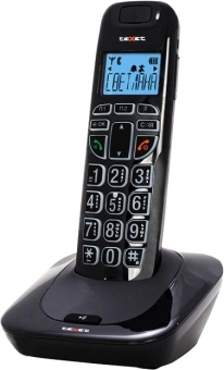 Р/Телефон Dect Texet TX-D7505A черный АОН - купить недорого с доставкой в интернет-магазине