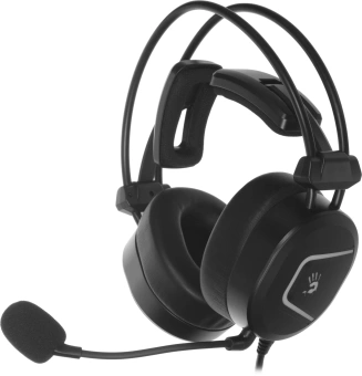 Наушники с микрофоном A4Tech Bloody MC750 черный 2.3м мониторные USB оголовье (MC750 BLACK) - купить недорого с доставкой в интернет-магазине