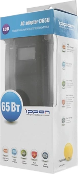 Блок питания Ippon D65U автоматический 65W 15V-19.5V 11-connectors 3.5A 1xUSB от бытовой электросети LСD индикатор - купить недорого с доставкой в интернет-магазине