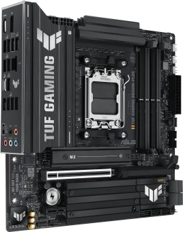 Материнская плата Asus TUF GAMING B850M-PLUS SocketAM5 AMD B850 4xDDR5 mATX AC`97 8ch(7.1) 2.5Gg RAID+HDMI+DP - купить недорого с доставкой в интернет-магазине