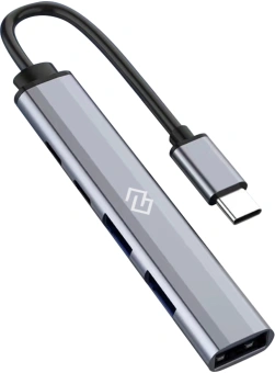 Разветвитель USB-C Digma DHUB-5USB-AC-3.0 5порт. черный - купить недорого с доставкой в интернет-магазине