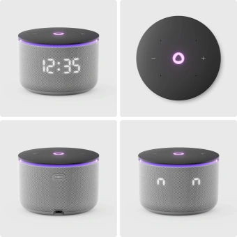 Умная колонка Yandex Станция Мини 3 Про Алиса серый 18W 2.0 BT/Wi-Fi (YNDX-00059GRY) - купить недорого с доставкой в интернет-магазине