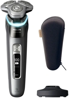 Бритва роторная Philips i9000 Prestige XP9202/10 реж.эл.:3 питан.:аккум. серебристый/черный - купить недорого с доставкой в интернет-магазине