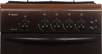 Плита Газовая Gefest ПГ 3200-06 К36 коричневый (без крышки) реш.сталь - купить недорого с доставкой в интернет-магазине