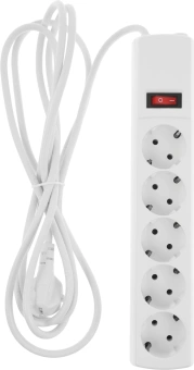 Сетевой фильтр Юнивольт 00-00000406 3м (5 розеток) белый (коробка) - купить недорого с доставкой в интернет-магазине
