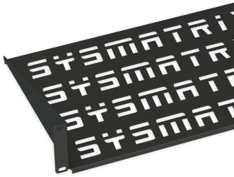 Полка стационарная Sysmatrix SH 3003.900 1U нагр.:15кг. 19" 300мм черный (упак.:1шт) - купить недорого с доставкой в интернет-магазине