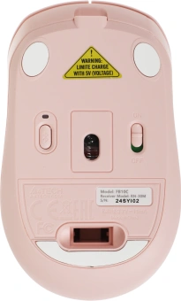 Мышь A4Tech Fstyler FB10C розовый оптическая 2000dpi беспров. BT/Radio USB 4but (FB10C BABY PINK) - купить недорого с доставкой в интернет-магазине