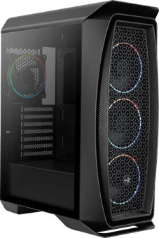 Корпус Aerocool Aero One Eclipse-G-BK-v1 черный без БП ATX 4x120mm 2x140mm 2xUSB3.0 audio bott PSU - купить недорого с доставкой в интернет-магазине
