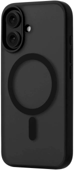 Чехол (клип-кейс) uBear для Apple iPhone 16 Cloud with MagSafe черный (CS427BL61MT-I24M) - купить недорого с доставкой в интернет-магазине