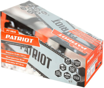 Бензопила Patriot PT 3816 + топор APF-600 1470Вт 2л.с. дл.шины:16" (40cm) (220105521) - купить недорого с доставкой в интернет-магазине