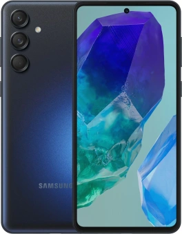 Смартфон Samsung SM-M556E Galaxy M55 5G 128Gb 8Gb черный моноблок 3G 4G 2Sim 6.7" 1080x2400 Android 14 50Mpix 802.11 a/b/g/n/ac/ax NFC GPS GSM900/1800 GSM1900 TouchSc microSD max1024Gb - купить недорого с доставкой в интернет-магазине