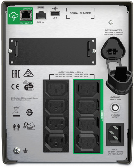 Источник бесперебойного питания APC Smart-UPS SMT1500IC 1000Вт 1500ВА черный - купить недорого с доставкой в интернет-магазине