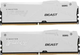 Память DDR5 2x16GB 6400MHz Kingston KF564C32BWEAK2-32 Fury Beast RGB RTL Gaming PC5-51200 CL32 DIMM 288-pin 1.4В kit dual rank с радиатором Ret - купить недорого с доставкой в интернет-магазине