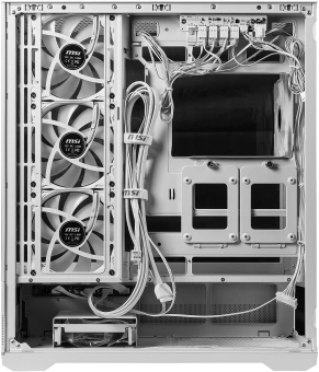 Корпус MSI MAG Pano 110R PZ белый без БП ATX 6x120mm 7x140mm 2xUSB3.0 1xUSB3.1 audio AirDuct bott PSU - купить недорого с доставкой в интернет-магазине