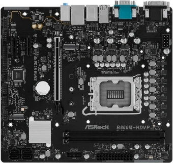 Материнская плата Asrock B860M-HDVP Soc-1851 Intel B860 2xDDR5 mATX AC`97 8ch(7.1) 2.5Gg RAID+VGA+DVI+HDMI+DP - купить недорого с доставкой в интернет-магазине