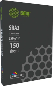 Бумага Cactus CS-LPSRA3250150 SRA3/250г/м2/белый/150л. CIE170% для лазерной печати - купить недорого с доставкой в интернет-магазине