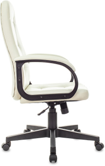 Кресло руководителя Бюрократ CH 002 слоновая кость OR-10 эко.кожа крестов. пластик - купить недорого с доставкой в интернет-магазине