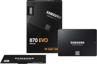 Накопитель SSD Samsung SATA-III 500GB MZ-77E500BW 870 EVO 2.5" - купить недорого с доставкой в интернет-магазине