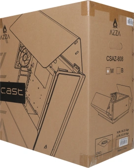 Корпус Azza Cast белый без БП ATX 3x120mm 2x140mm 2xUSB3.0 audio bott PSU - купить недорого с доставкой в интернет-магазине