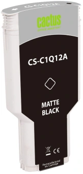 Картридж струйный Cactus CS-C1Q12A №727 черный пигментный (300мл) для HP Designjet T920/T930/T1500/T1530 с чипом - купить недорого с доставкой в интернет-магазине