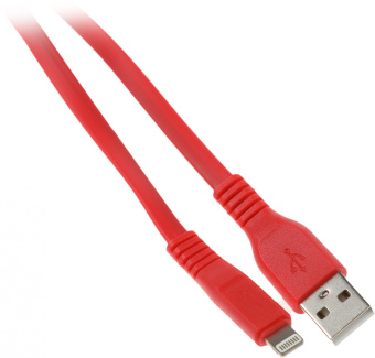 Кабель Premier 6-703RL45 2.0R USB (m)-Lightning (m) 2м красный пакет - купить недорого с доставкой в интернет-магазине