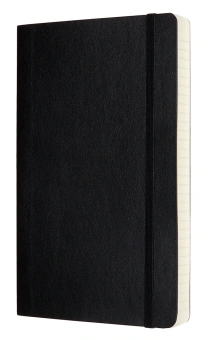 Блокнот Moleskine CLASSIC SOFT EXPENDED QP616EXP Large 130х210мм 400стр. линейка мягкая обложка черный - купить недорого с доставкой в интернет-магазине
