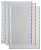 Папка-вкладыш Бюрократ Премиум -013BKCOLOR глянцевые А4+ 30мкм цветной ассорти край (упак.:50шт)