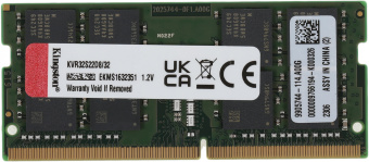 Память DDR4 32GB 3200MHz Kingston KVR32S22D8/32 Valueram RTL PC4-25600 CL22 SO-DIMM 260-pin 1.2В dual rank Ret - купить недорого с доставкой в интернет-магазине