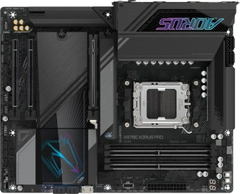 Материнская плата Gigabyte X870E AORUS PRO SocketAM5 AMD X870 4xDDR5 ATX AC`97 8ch(7.1) 2.5Gg RAID+HDMI - купить недорого с доставкой в интернет-магазине