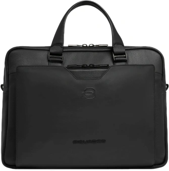 Деловая сумка мужская Piquadro Ael CA6920S142/N с отделением для ноутбука 14" черная натур.кожа - купить недорого с доставкой в интернет-магазине