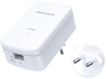 Сетевой адаптер HomePlug AV Mercusys MP500 KIT AV1000 Gigabit Ethernet (упак.:2шт) - купить недорого с доставкой в интернет-магазине
