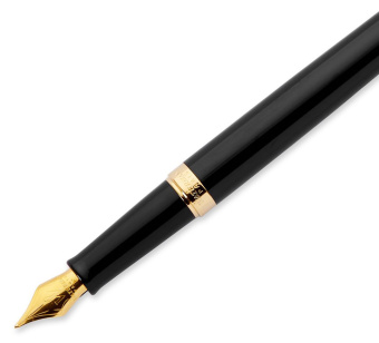 Ручка перьев. Waterman Hemisphere (CWS0920710) Matte Black GT F сталь нержавеющая подар.кор. - купить недорого с доставкой в интернет-магазине