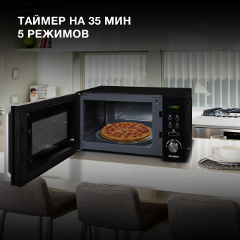 Микроволновая Печь Hyundai HYM-D3001 20л. 700Вт черный/хром - купить недорого с доставкой в интернет-магазине