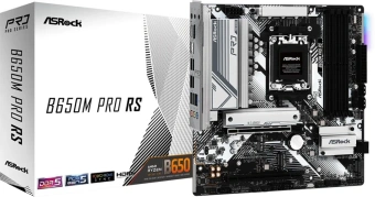 Материнская плата Asrock B650M PRO RS Socket AM5 AMD B650 4xDDR5 mATX AC`97 8ch(7.1) 2.5Gg RAID+HDMI+DP - купить недорого с доставкой в интернет-магазине